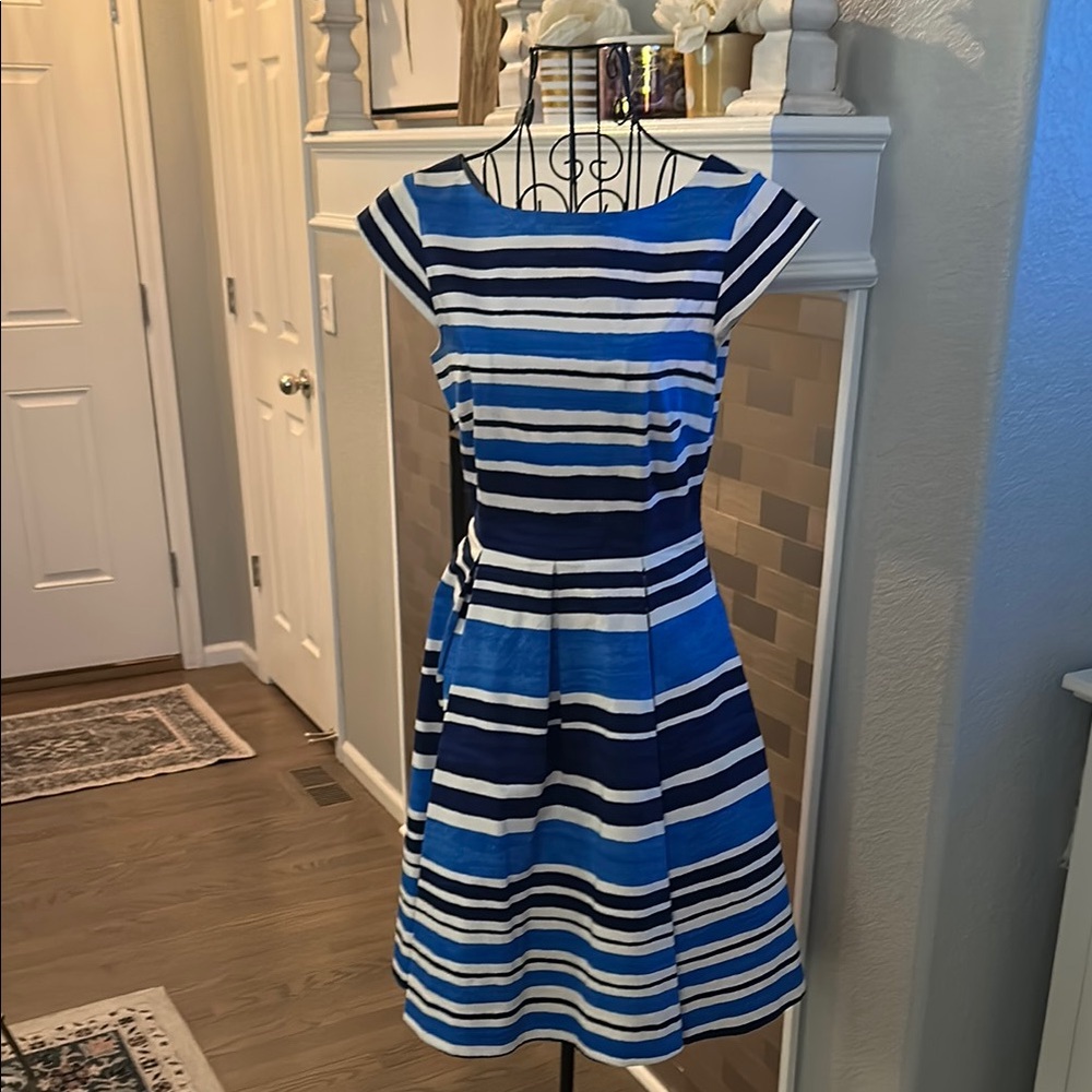 Kate Spade Striped Blue and White Dress